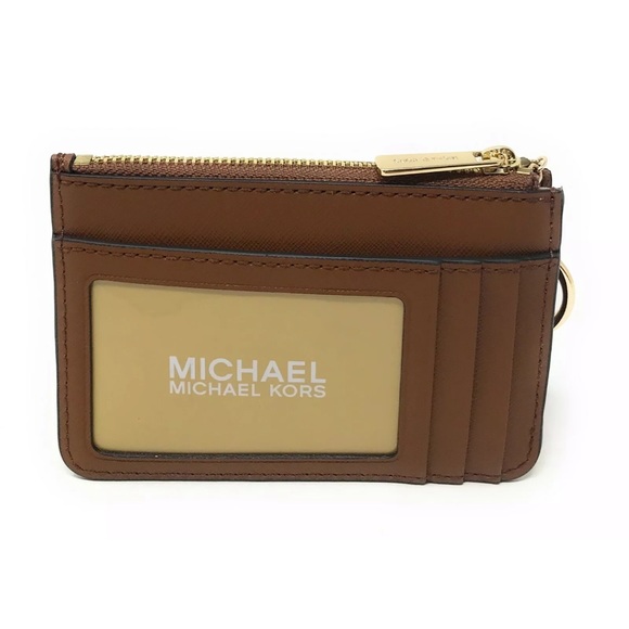 Michael Kors Jet Set Travel Small Leather Top Zip Coin Pouch With ID - Picture 2 of 16